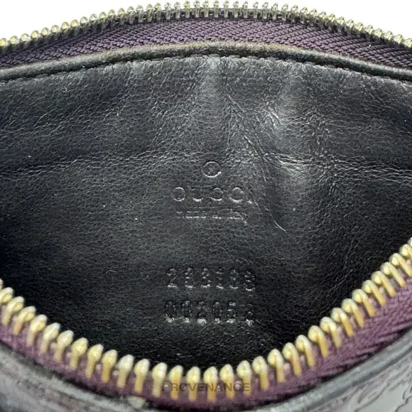 🔴 Gucci Key Pouch Cles - GG MicroGuccissima Patent Purple - Picture 6 of 6